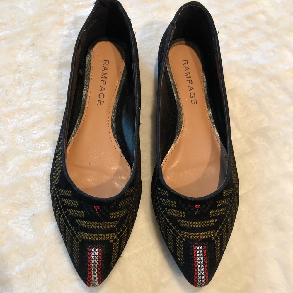 Rampage pointed toe ballet flats